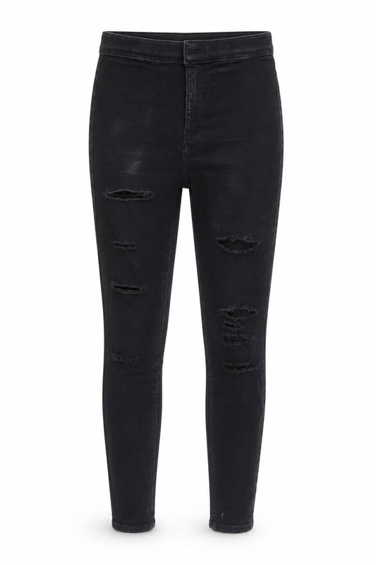 Topshop Womens Black  Denim Jegging Jeans Size 28 in L30 in