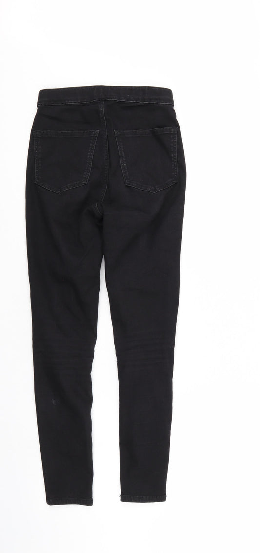 Womens UK Size 28 in Top Shop Regular Fit Jegging Black Jeans