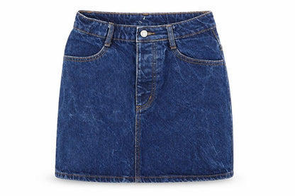 J Galt Womens Blue  Denim A-Line Skirt Size S