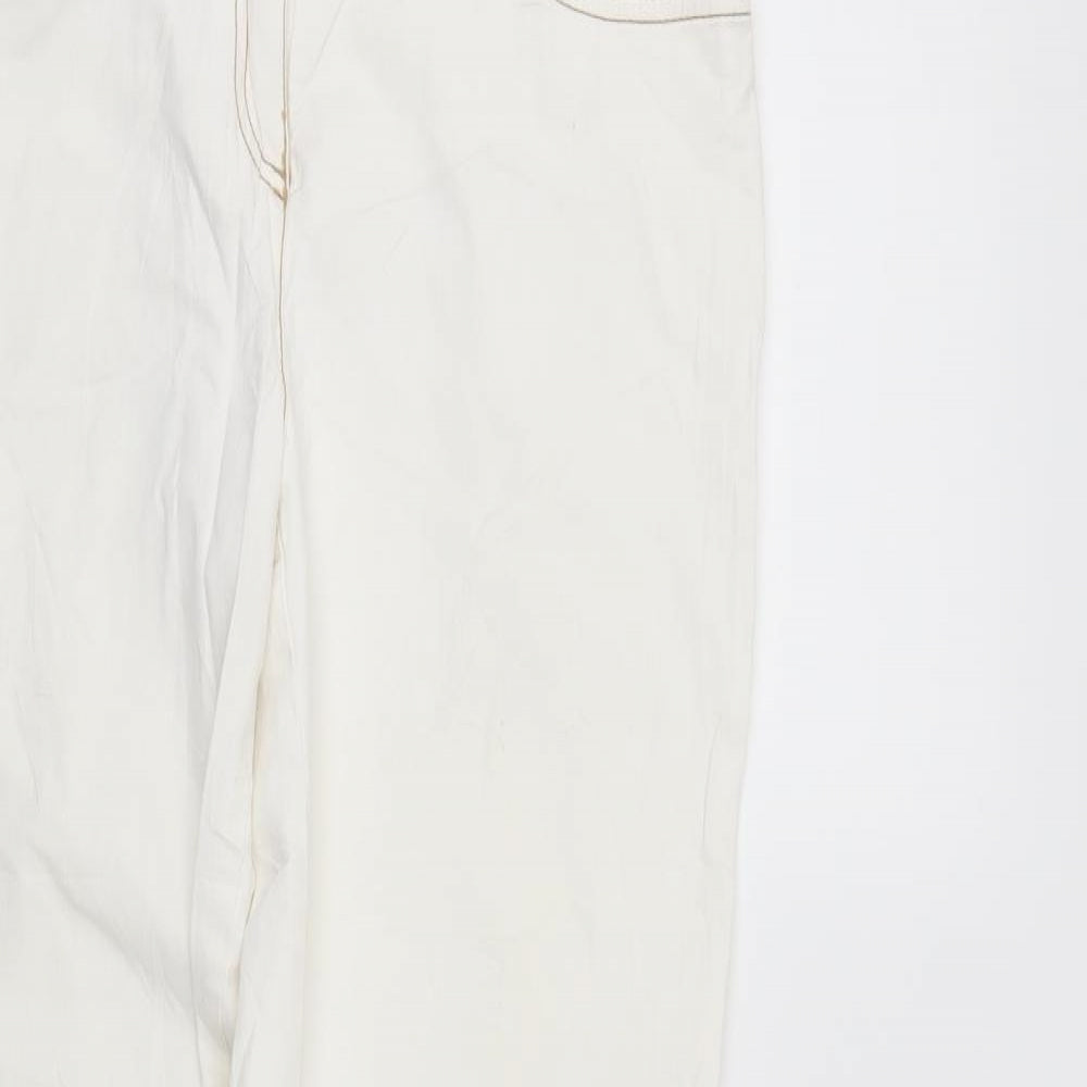 Hirsch Womens White   Straight Jeans Size 12 L31 in