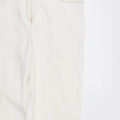 Hirsch Womens White   Straight Jeans Size 12 L31 in