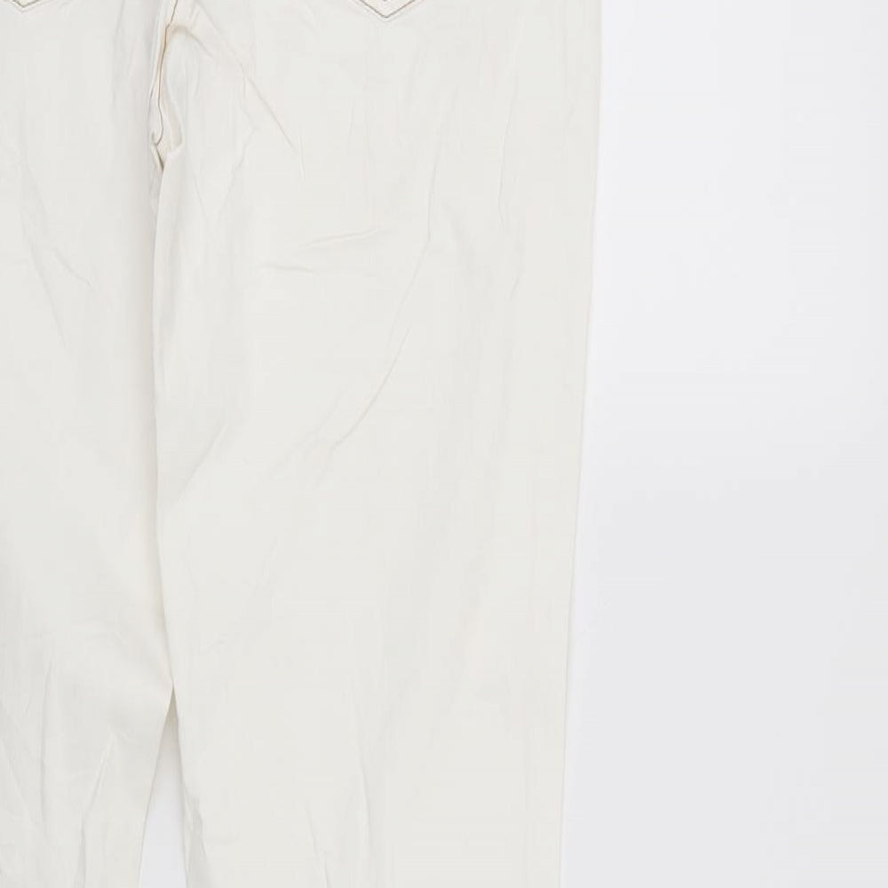 Hirsch Womens White   Straight Jeans Size 12 L31 in