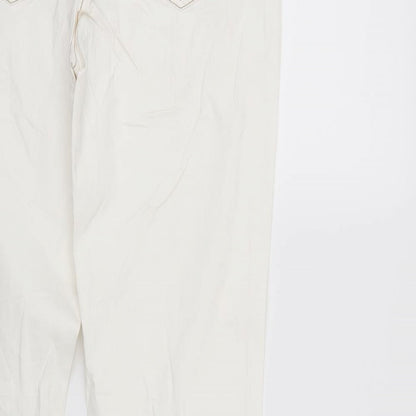 Hirsch Womens White   Straight Jeans Size 12 L31 in