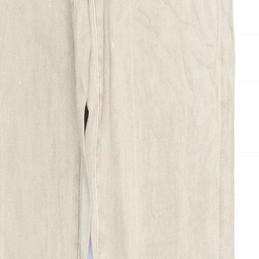 Womens UK Size 8 TALLY WEiJL Regular Fit Straight Beige Jeans