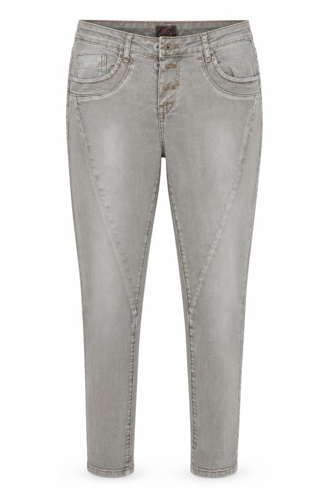 Womens UK Size 8 Onado Regular Fit Tapered Grey Jeans