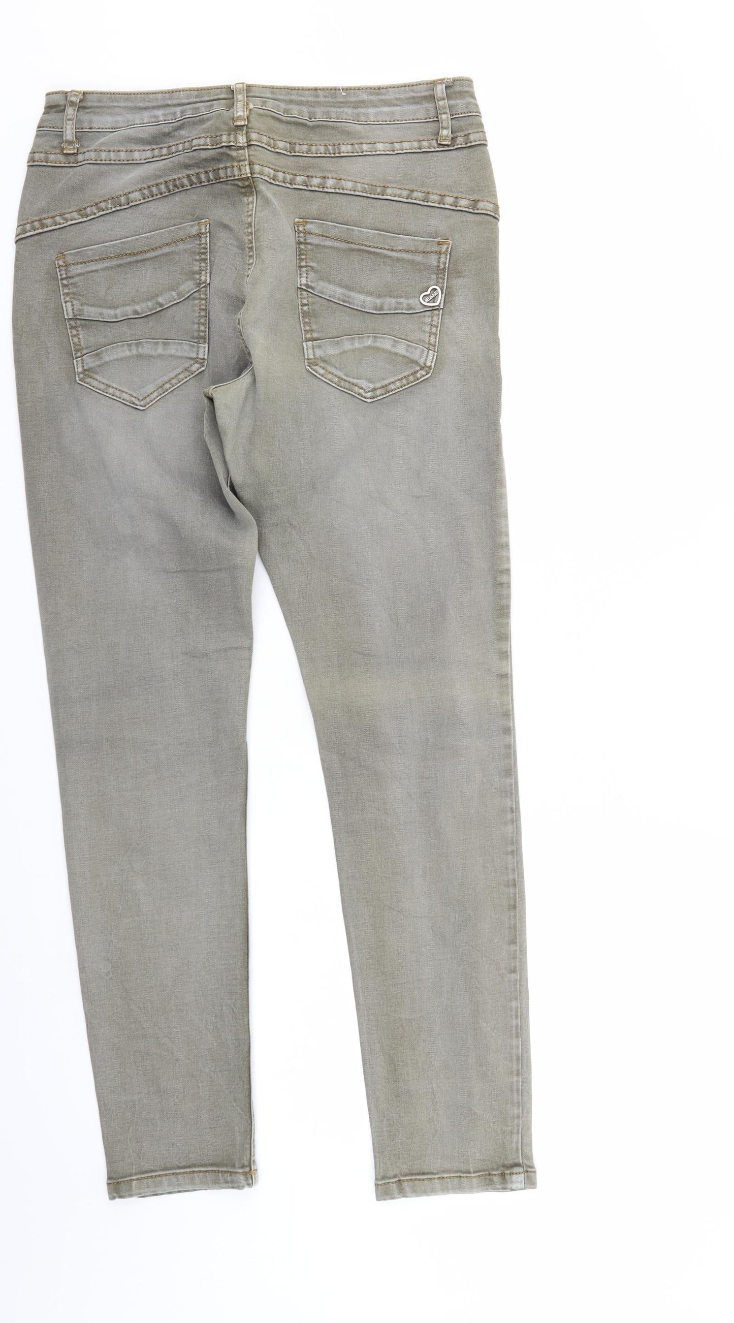 Womens UK Size 8 Onado Regular Fit Tapered Grey Jeans