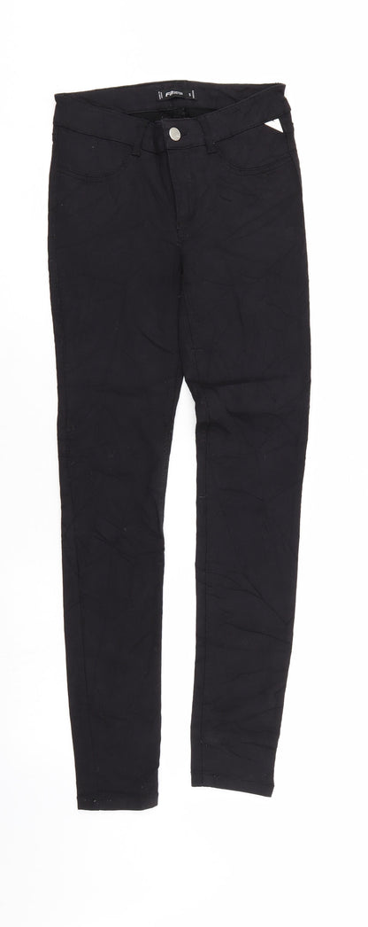Womens UK Size S FB sister Regular Fit Jegging Black Jeans