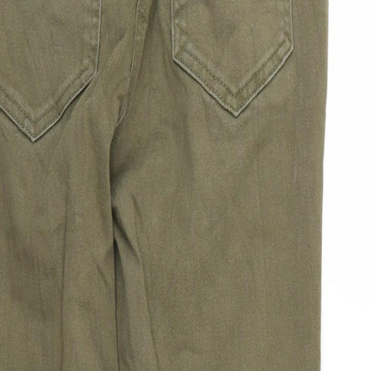 F&F Womens Green  Denim Cropped Jeans Size 8 L23 in