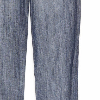 lee  Womens Blue  Denim Straight Jeans Size 25 in L33 in