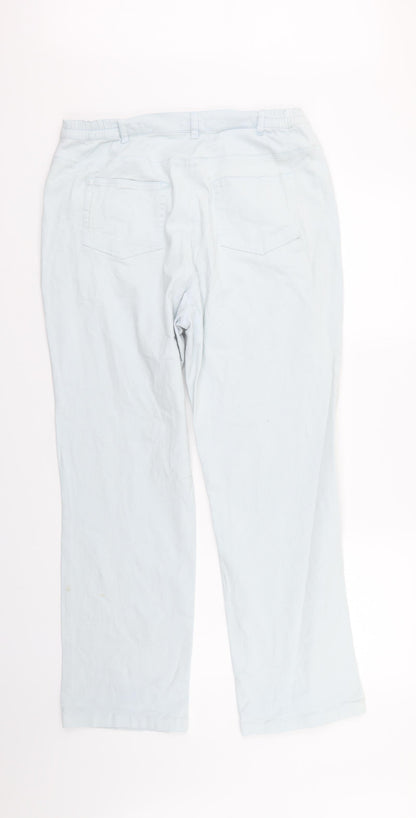 Damart Womens Blue  Denim Straight Jeans Size 34 in L28 in