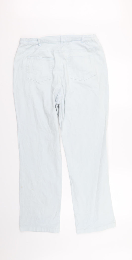 Damart Womens Blue  Denim Straight Jeans Size 34 in L28 in