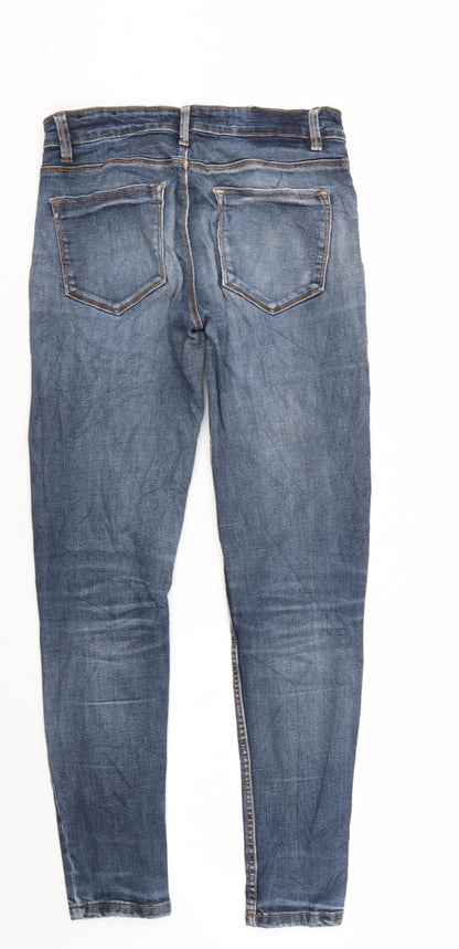 Womens UK Size 8 Stradavarius Regular Fit Skinny Blue Jeans