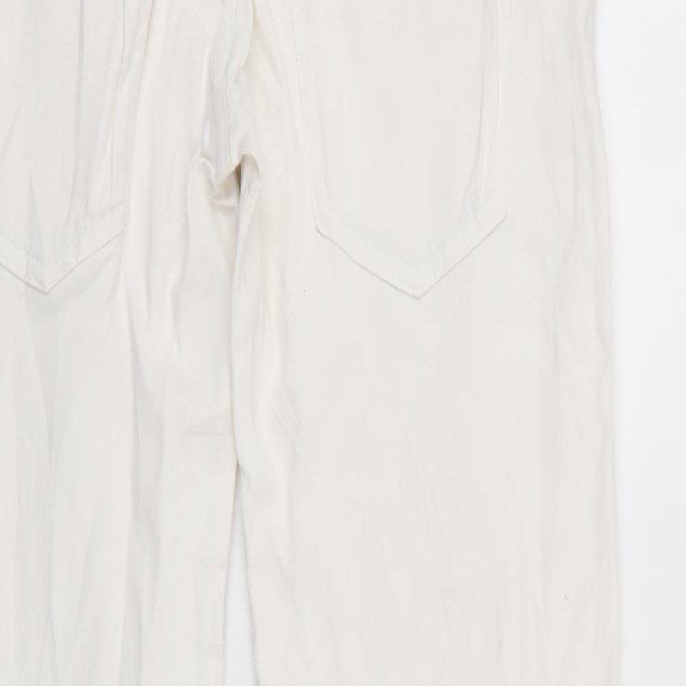 Calliope Womens White  Denim Straight Jeans Size L L32 in
