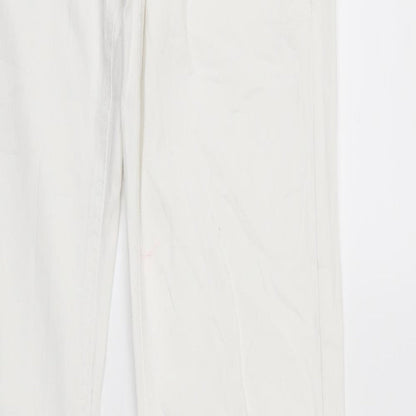 Calliope Womens White  Denim Straight Jeans Size L L32 in