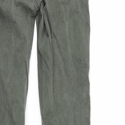 Hand Work denim Mens Green  Denim Tapered Jeans Size 26 L29 in