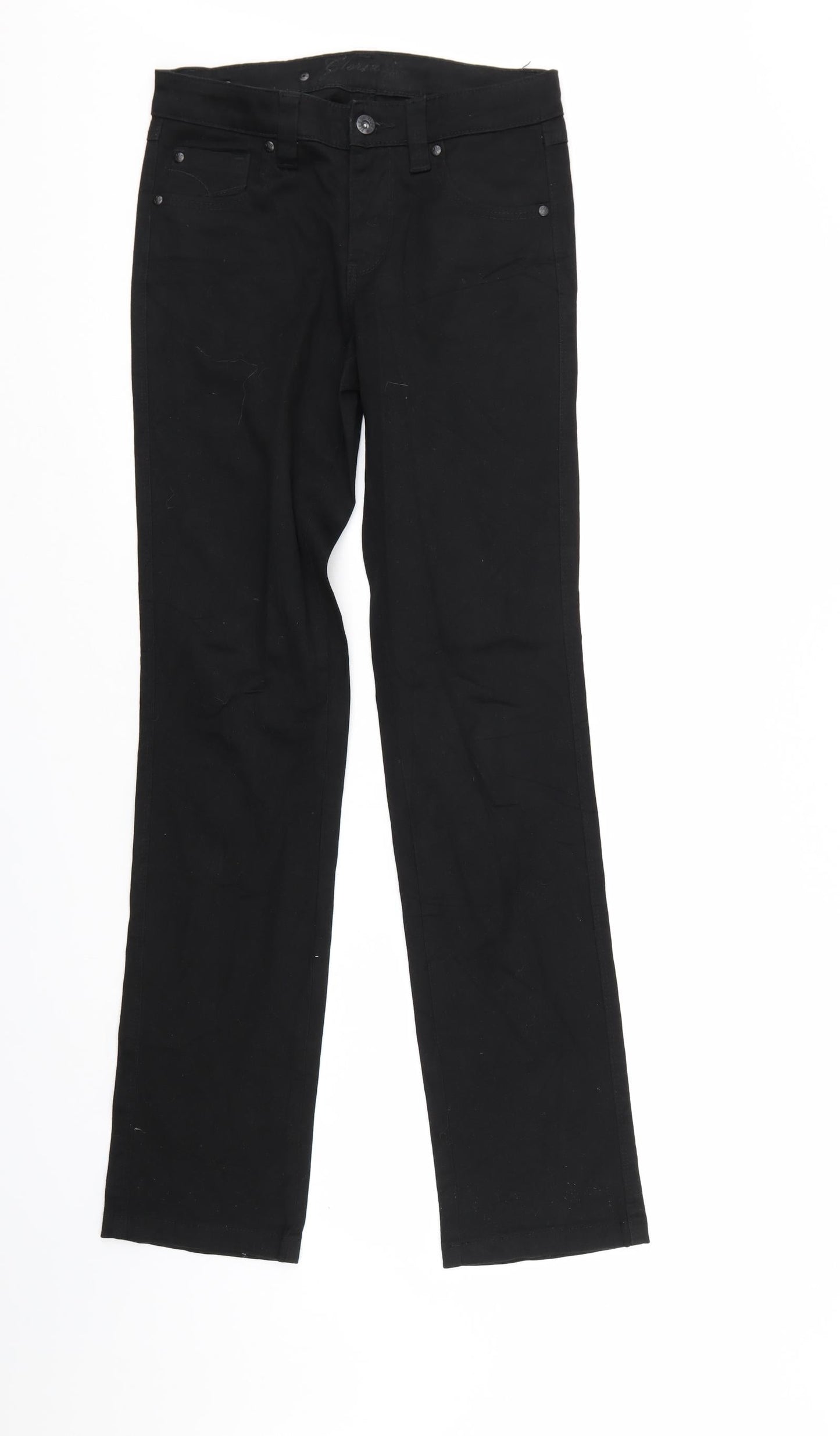 Flash Jeans Womens Black  Denim Straight Jeans Size 6 L31 in