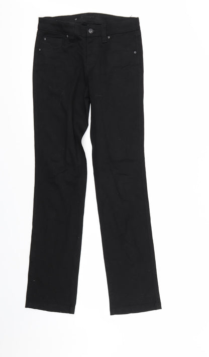 Flash Jeans Womens Black  Denim Straight Jeans Size 6 L31 in