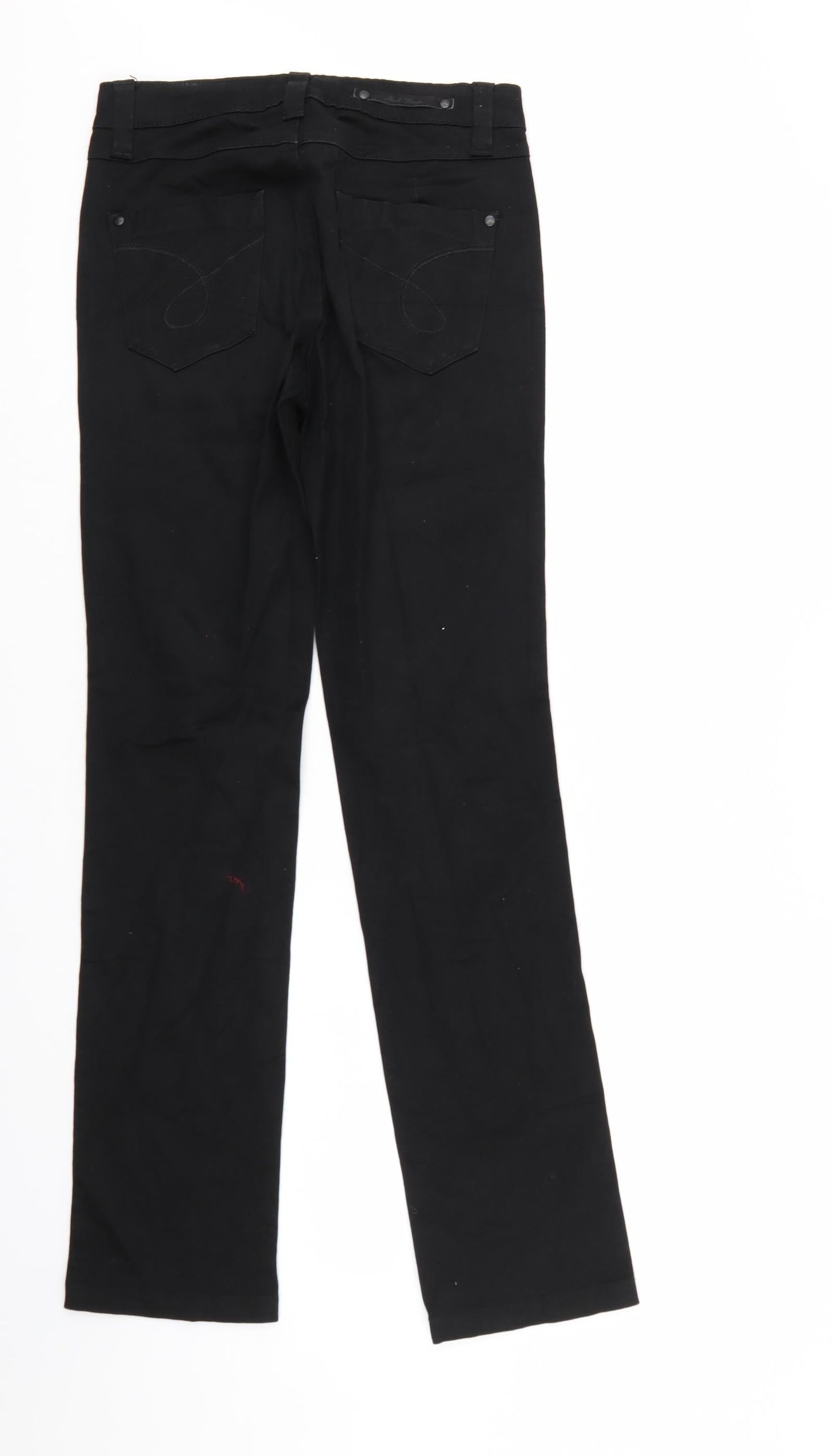 Flash Jeans Womens Black  Denim Straight Jeans Size 6 L31 in