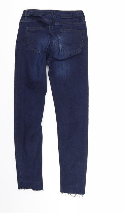 Womens UK Size 8 H&M Regular Fit Straight Blue Jeans