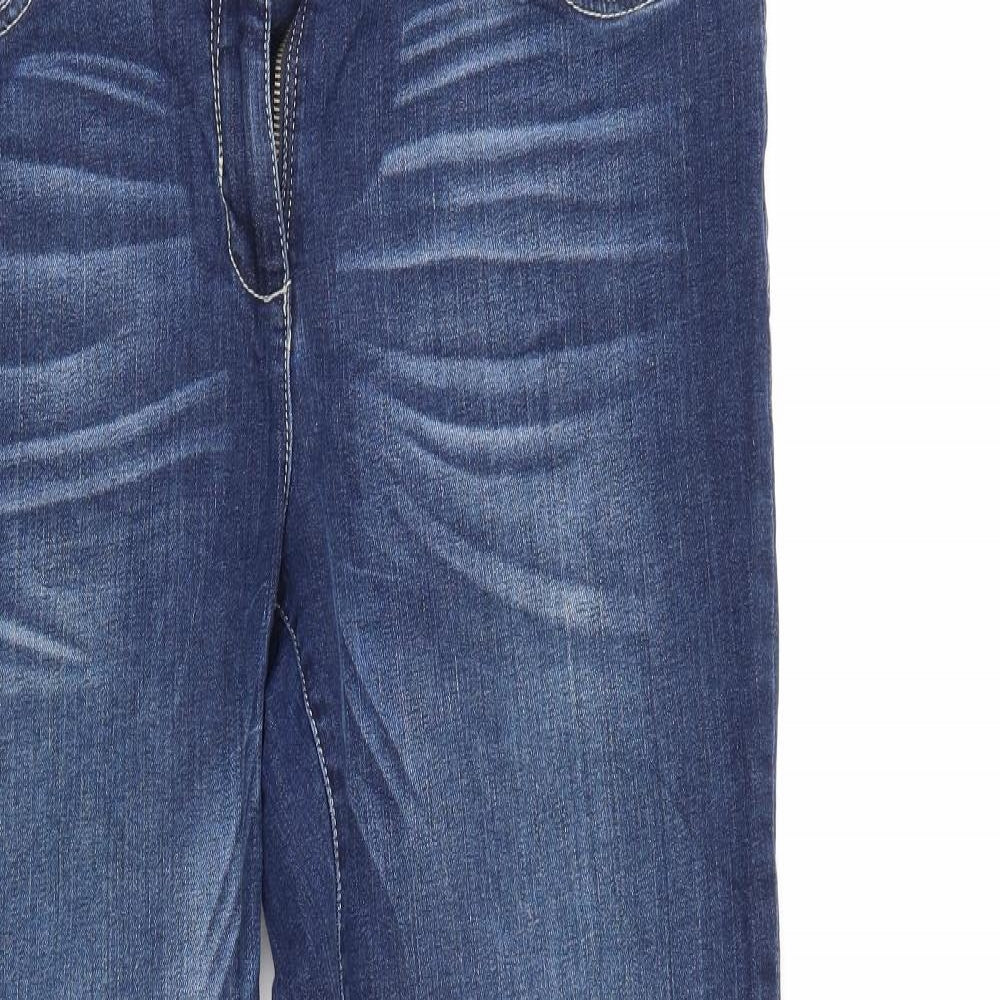 Laura Kent Womens Blue  Denim Cropped Jeans Size 34 in L26 in