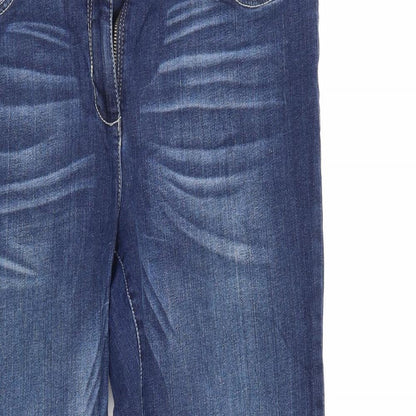 Laura Kent Womens Blue  Denim Cropped Jeans Size 34 in L26 in
