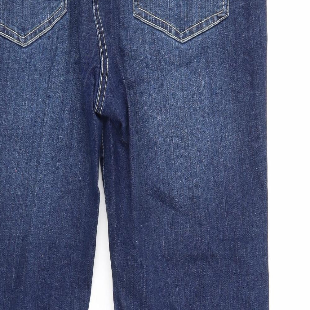 Laura Kent Womens Blue  Denim Cropped Jeans Size 34 in L26 in