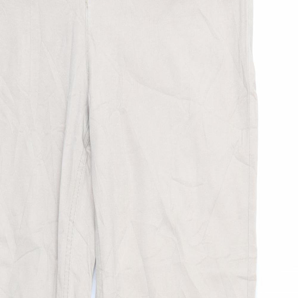 Charles Jogule Womens Beige  Denim Straight Jeans Size 32 in L29 in