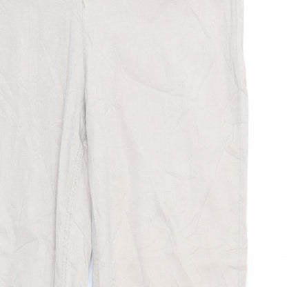 Charles Jogule Womens Beige  Denim Straight Jeans Size 32 in L29 in