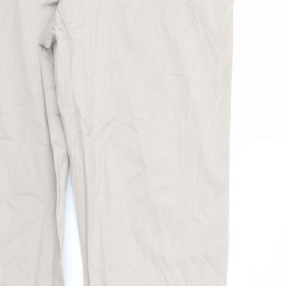 Charles Jogule Womens Beige  Denim Straight Jeans Size 32 in L29 in