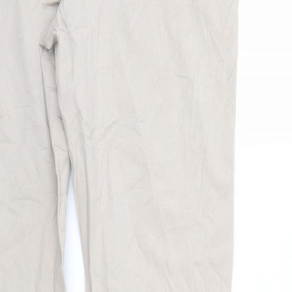 Charles Jogule Womens Beige  Denim Straight Jeans Size 32 in L29 in