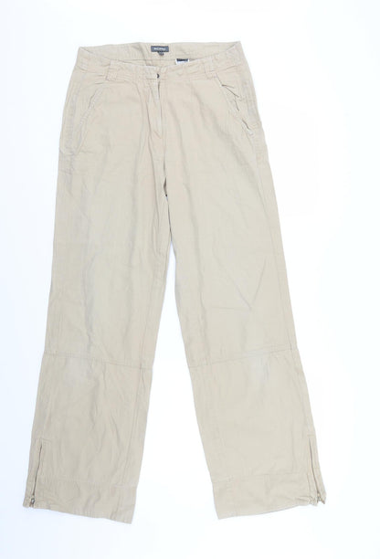 Womens UK Size 14 Street One Regular Fit Straight Beige Jeans