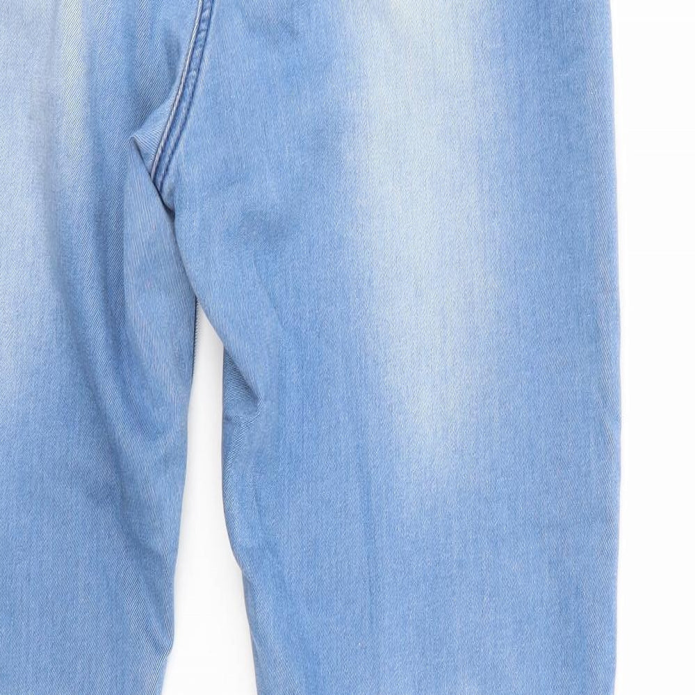 G21 Womens Blue  Denim Straight Jeans Size 14 L28 in