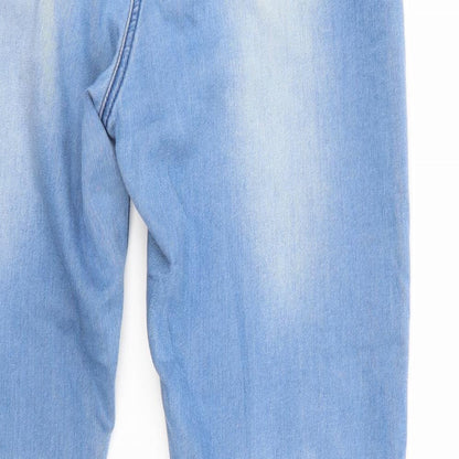 G21 Womens Blue  Denim Straight Jeans Size 14 L28 in