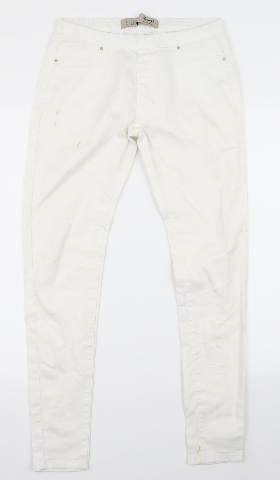 Primark Womens White   Skinny Jeans Size 8 L28 in