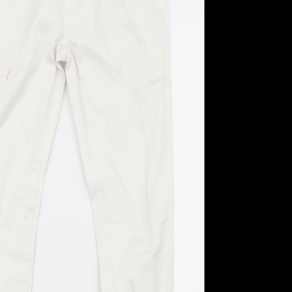 Primark Womens White   Skinny Jeans Size 8 L28 in