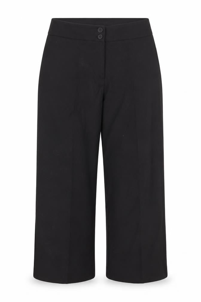 Womens UK Size 12 Preworn Regular Fit  Black Trousers