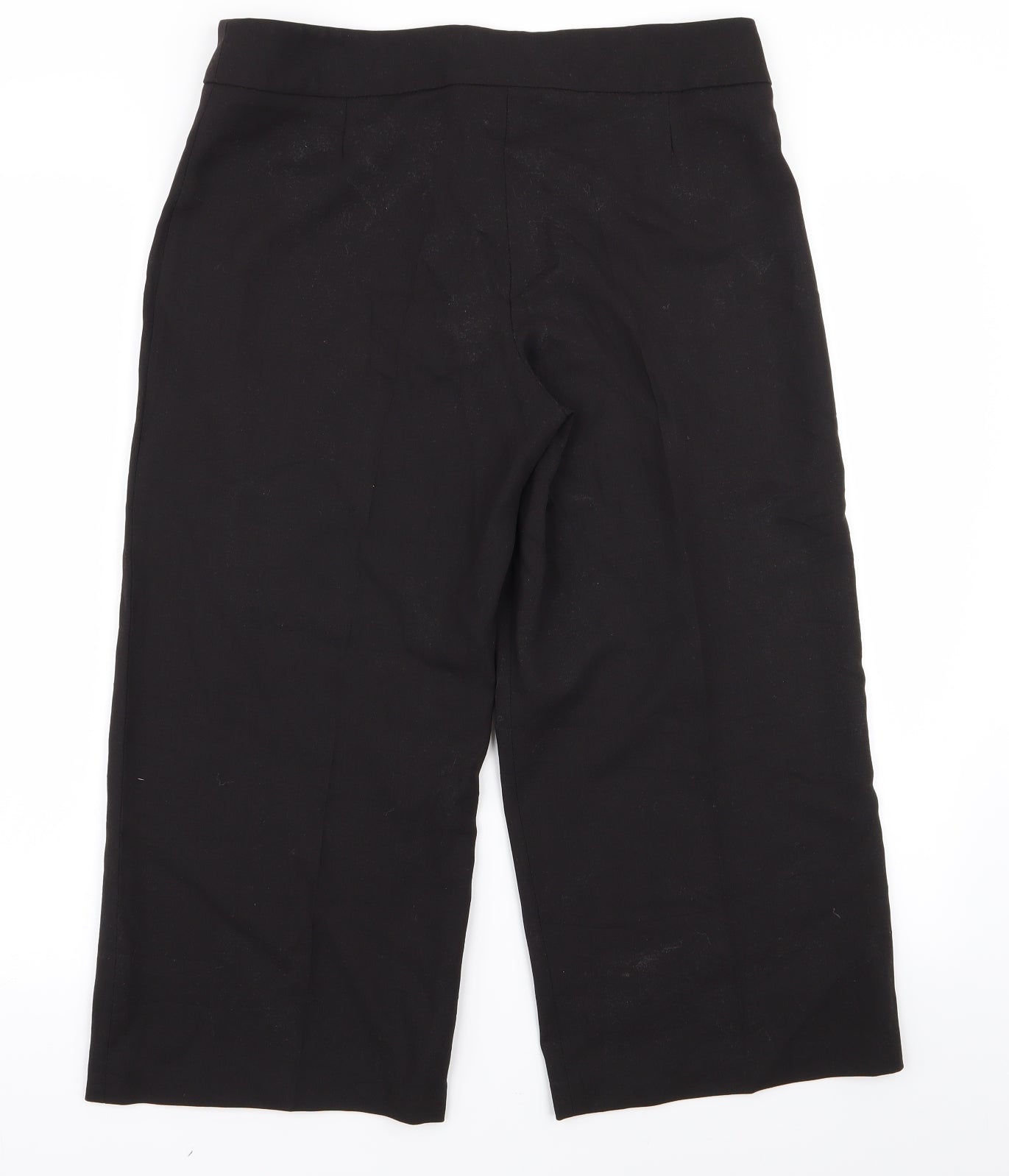 Womens UK Size 12 Preworn Regular Fit  Black Trousers