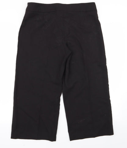 Womens UK Size 12 Preworn Regular Fit  Black Trousers