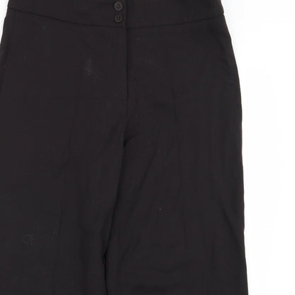 Womens UK Size 12 Preworn Regular Fit  Black Trousers