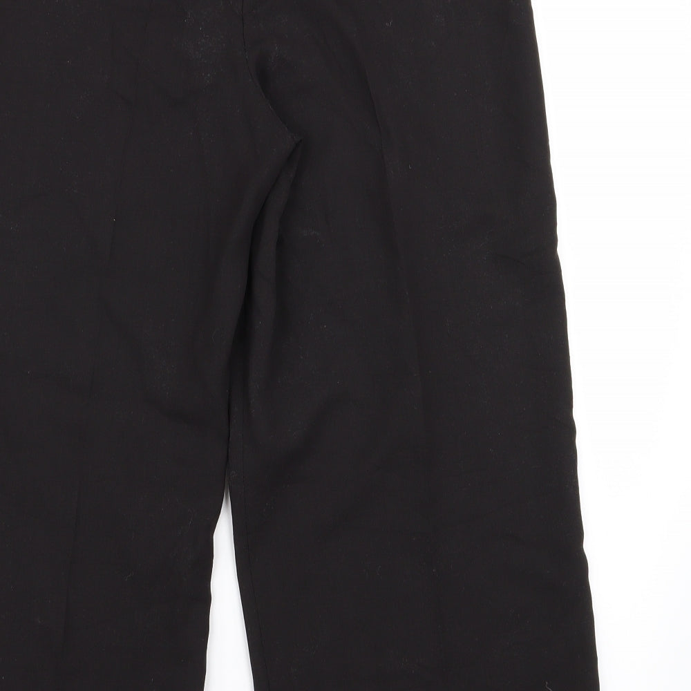 Womens UK Size 12 Preworn Regular Fit  Black Trousers