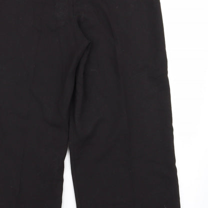 Womens UK Size 12 Preworn Regular Fit  Black Trousers