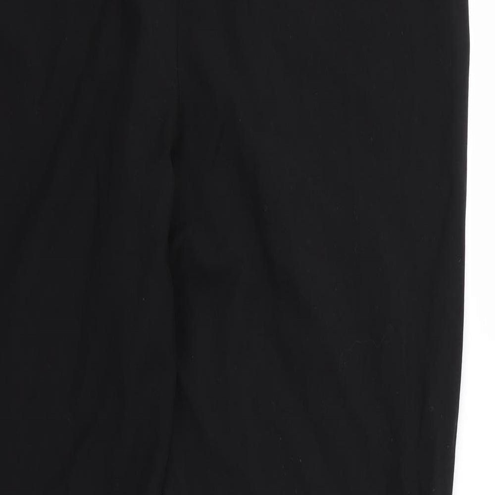 Womens UK Size 16 Preworn Regular Fit  Black Trousers