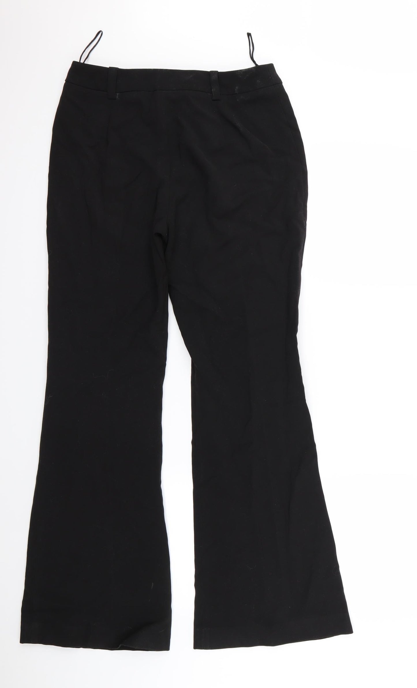 Womens UK Size 10 Preworn Regular Fit Bloomer Black Trousers