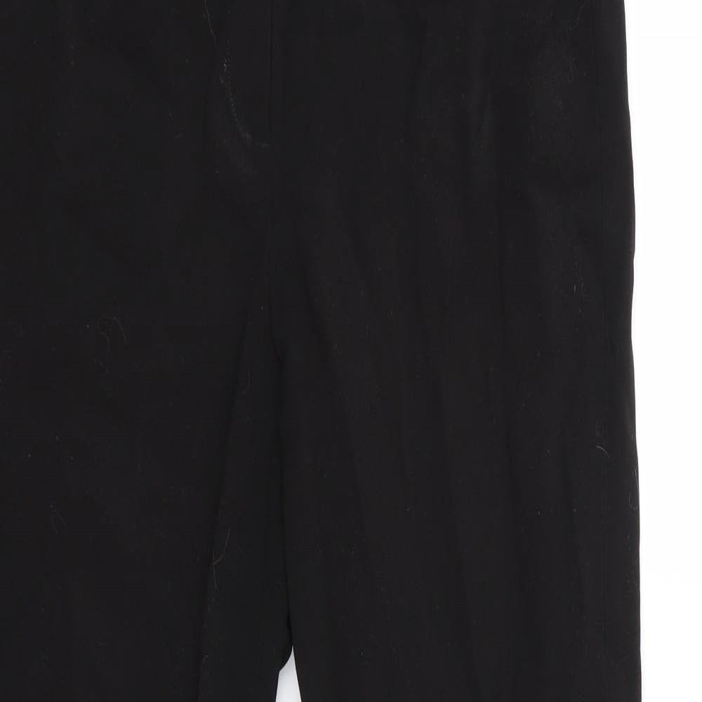 Womens UK Size 10 Preworn Regular Fit Bloomer Black Trousers