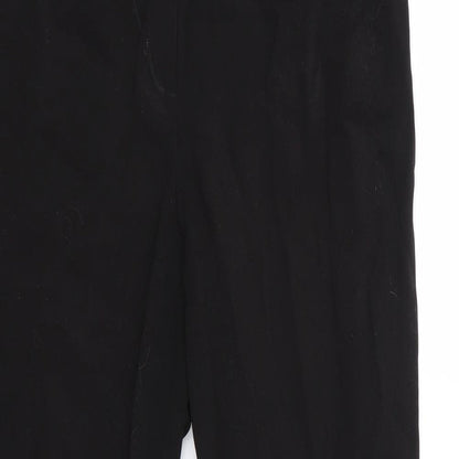 Womens UK Size 10 Preworn Regular Fit Bloomer Black Trousers
