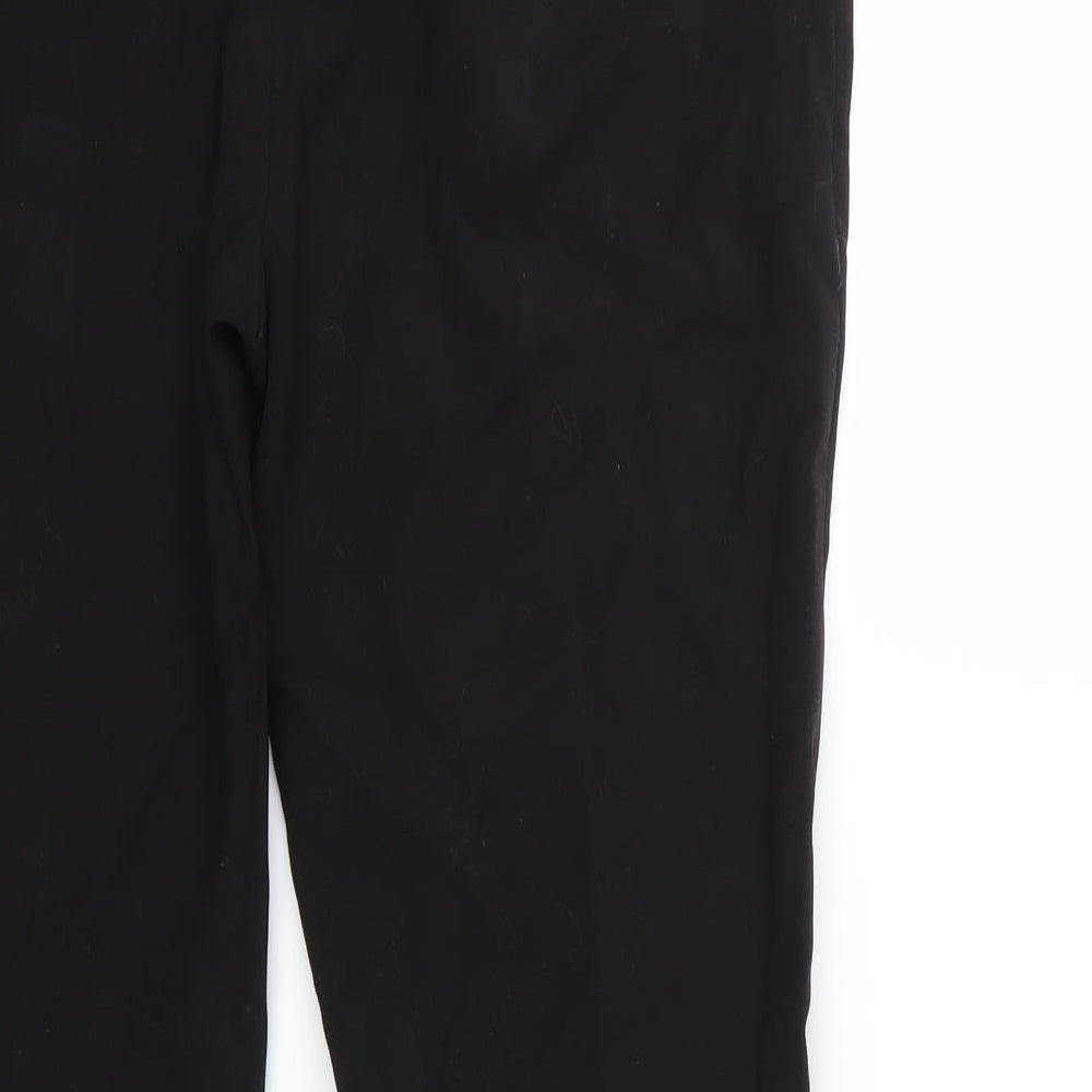 Womens UK Size 10 Preworn Regular Fit Bloomer Black Trousers