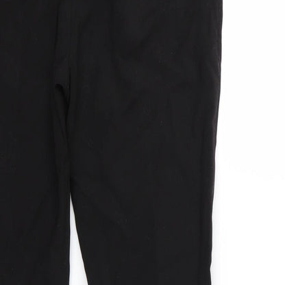 Womens UK Size 10 Preworn Regular Fit Bloomer Black Trousers