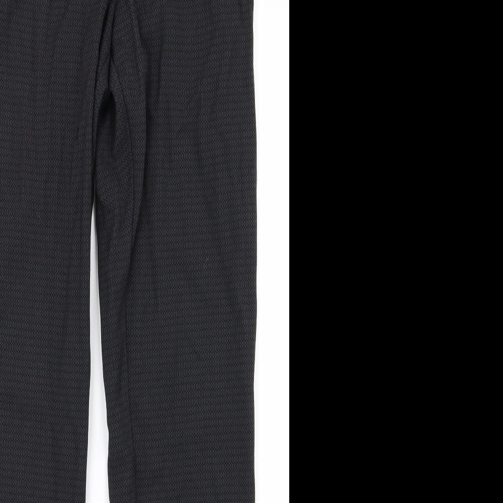m&s Womens Black   Trousers  Size 8 L24 in