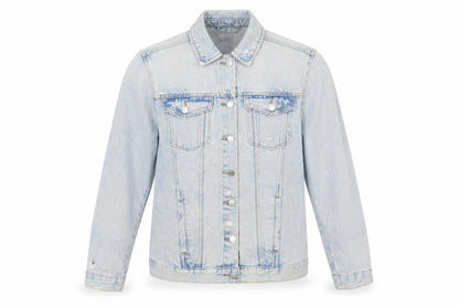 Womens UK Size 10 New Look Blue Biker Coat