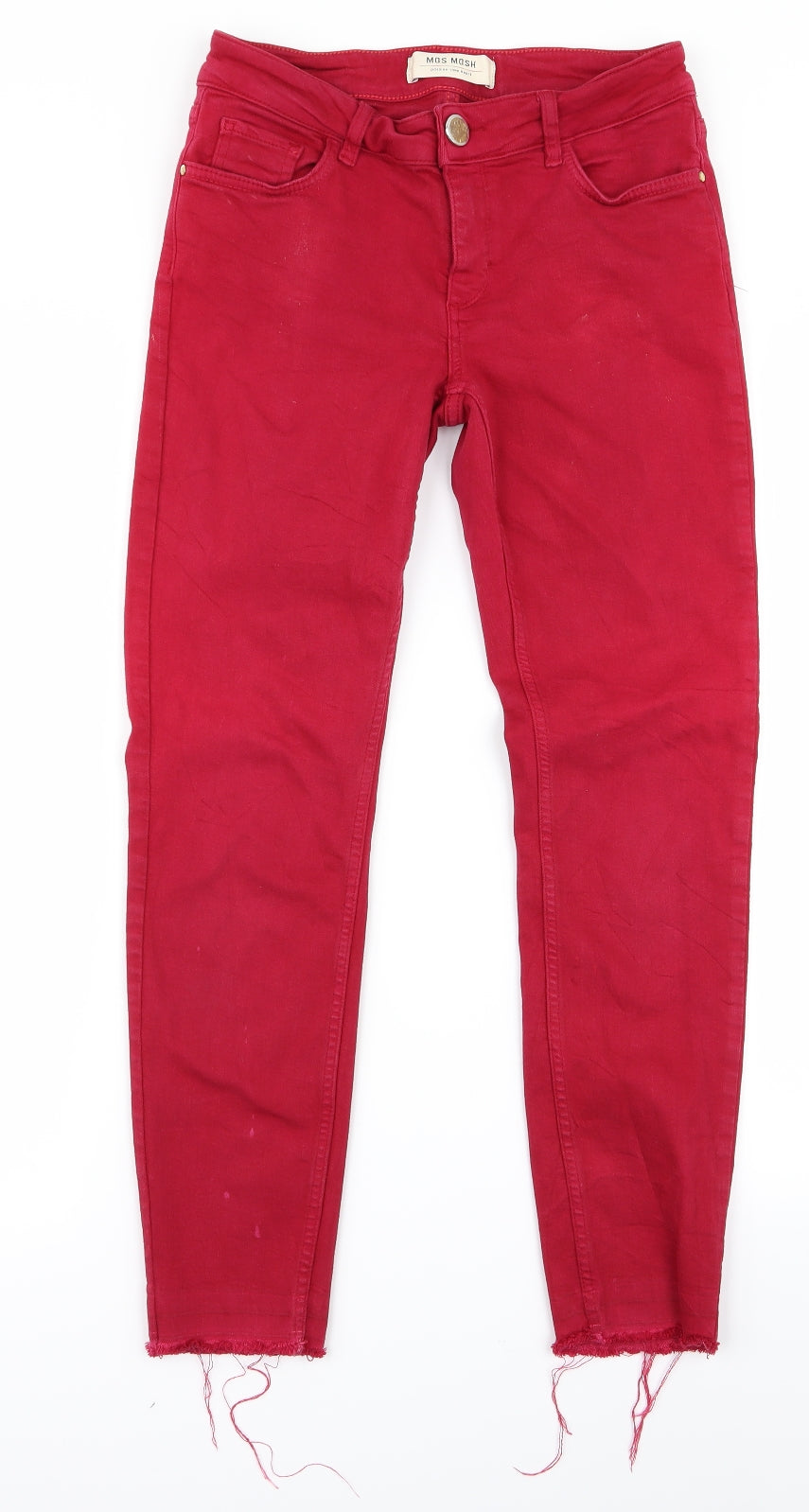mosh Womens Red   Skinny Jeans Size 26 L25 in
